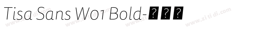 Tisa Sans W01 Bold字体转换